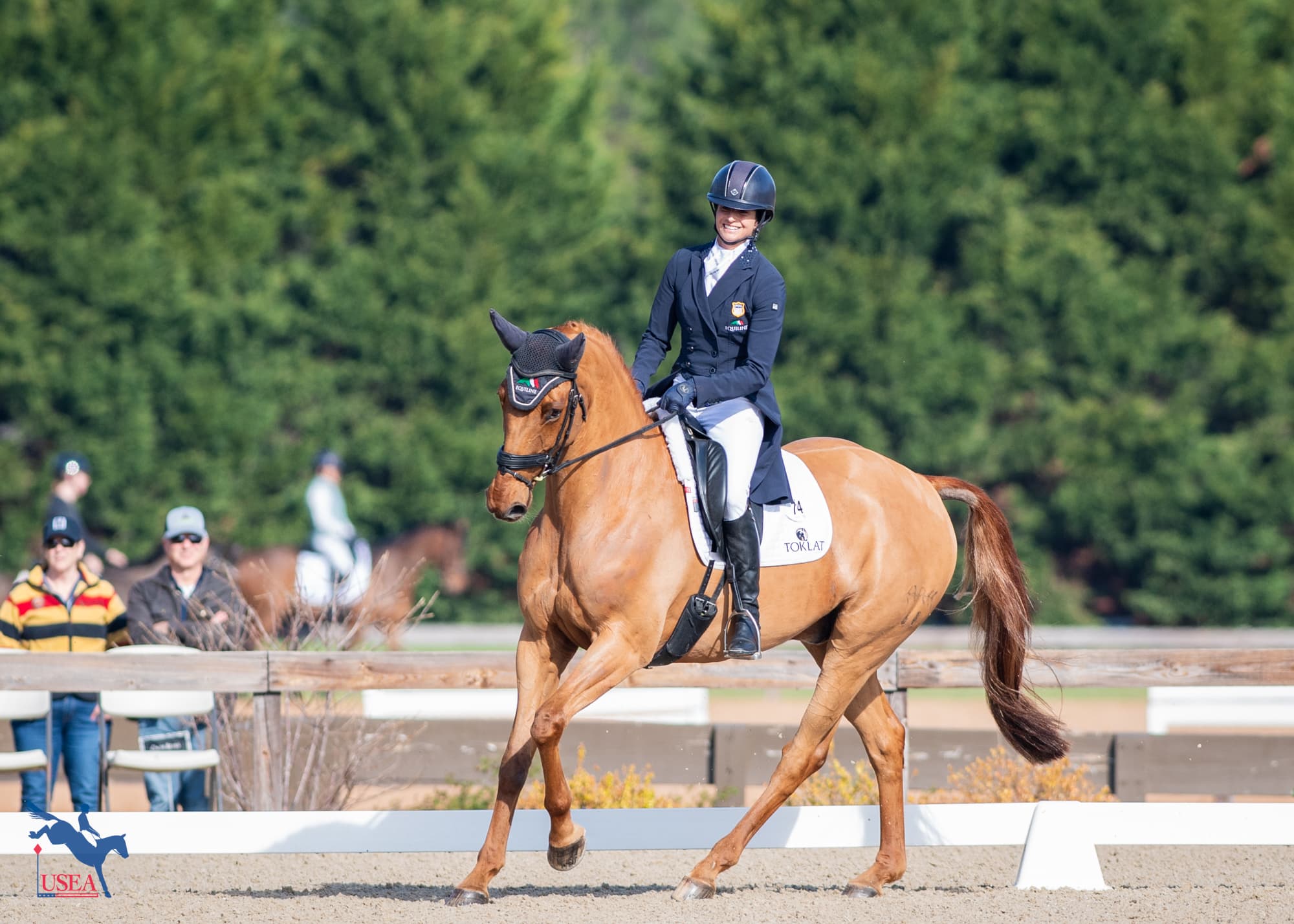 Jennie Brannigan and FE Lifestyle are in second place. USEA/Lindsay Berreth photo
