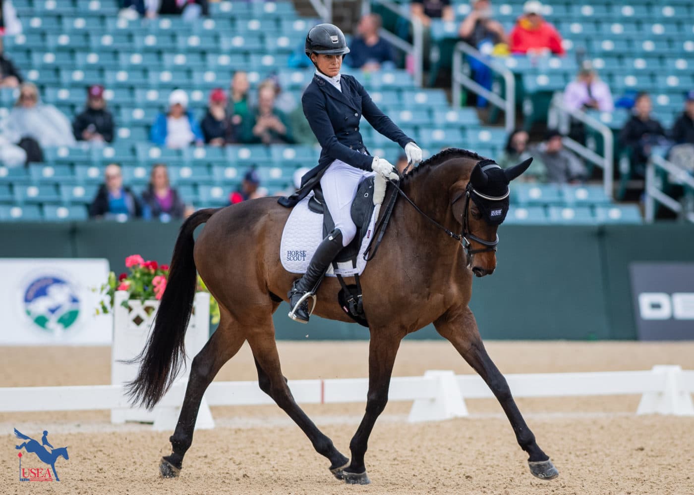 Lucienne Bellissimo and Dyri wowed in their first five-star start by earned a 33.7 in the sandbox to slide into the top 15 after phase one. USEA/Lindsay Berreth photo