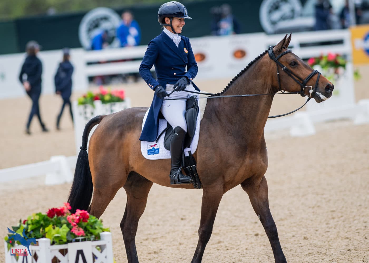 Shannon Lilley and Eindhoven Garette also received a score of 39.8 in their first attempt at the five-star level today. USEA/Lindsay Berreth photo