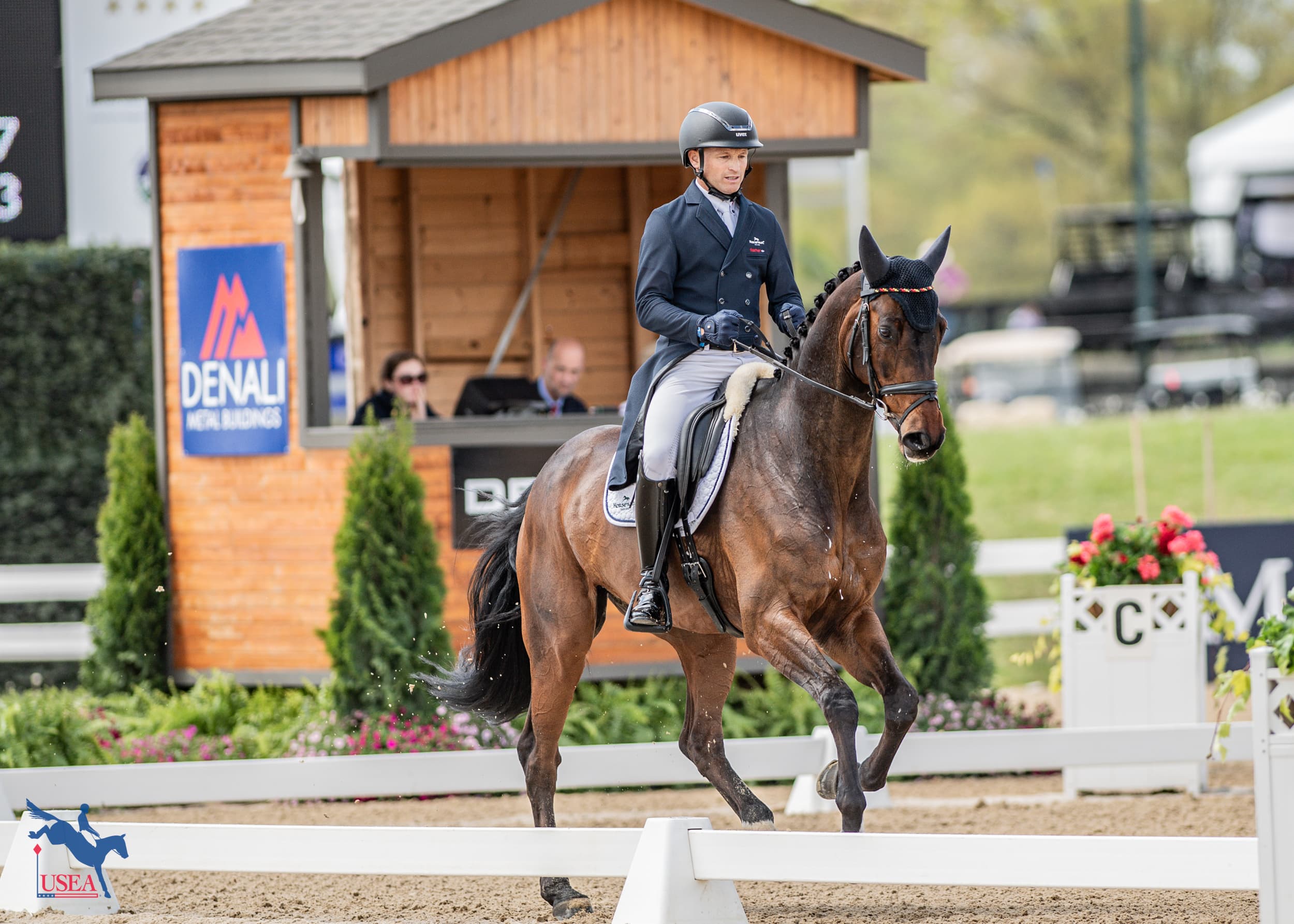 Michael Jung and fischerChipmunk FRH are leading the five-star. USEA/Lindsay Berreth photo