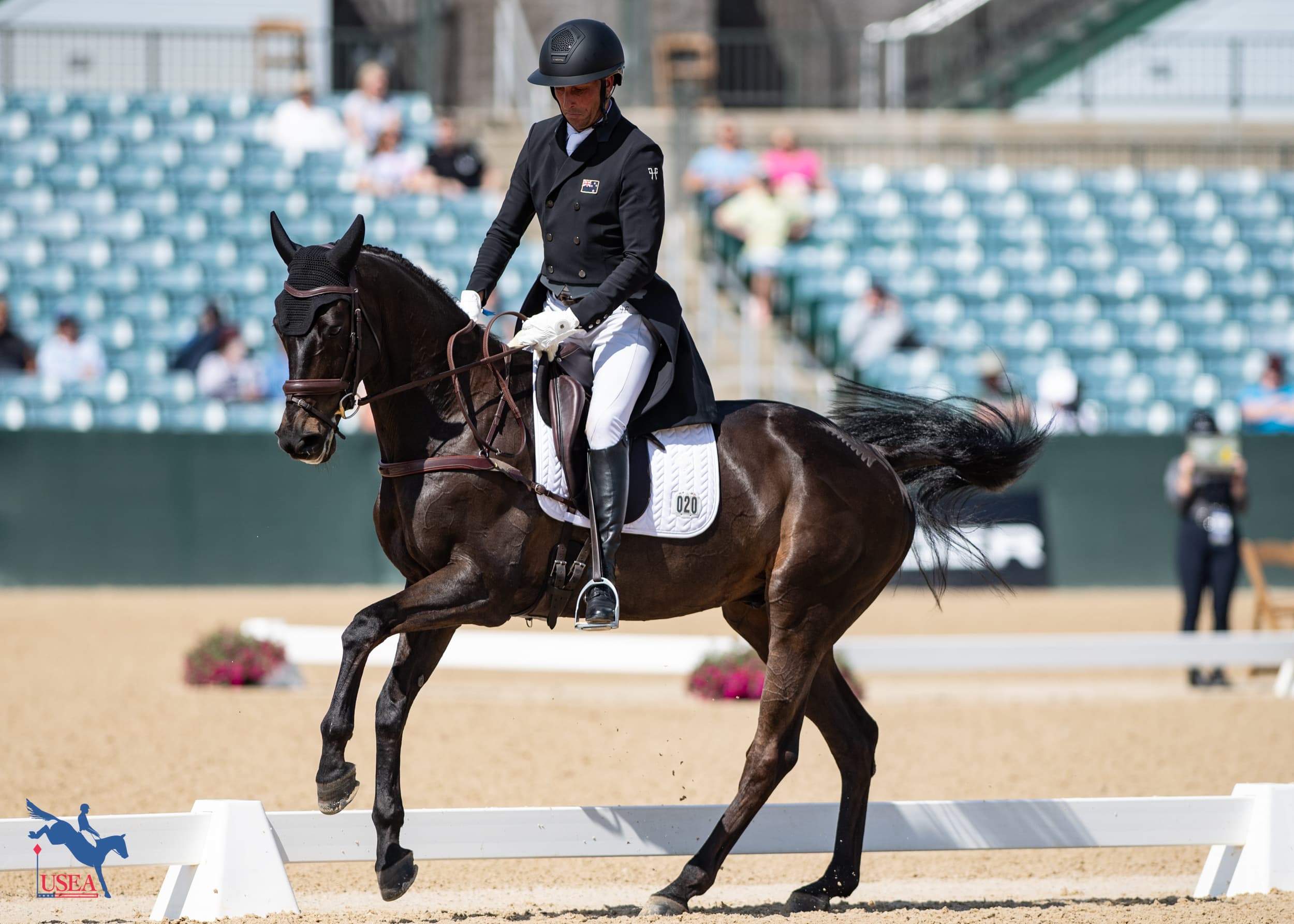 Tim Price and Happy Boy are tied for fourth. USEA/Lindsay Berreth photo