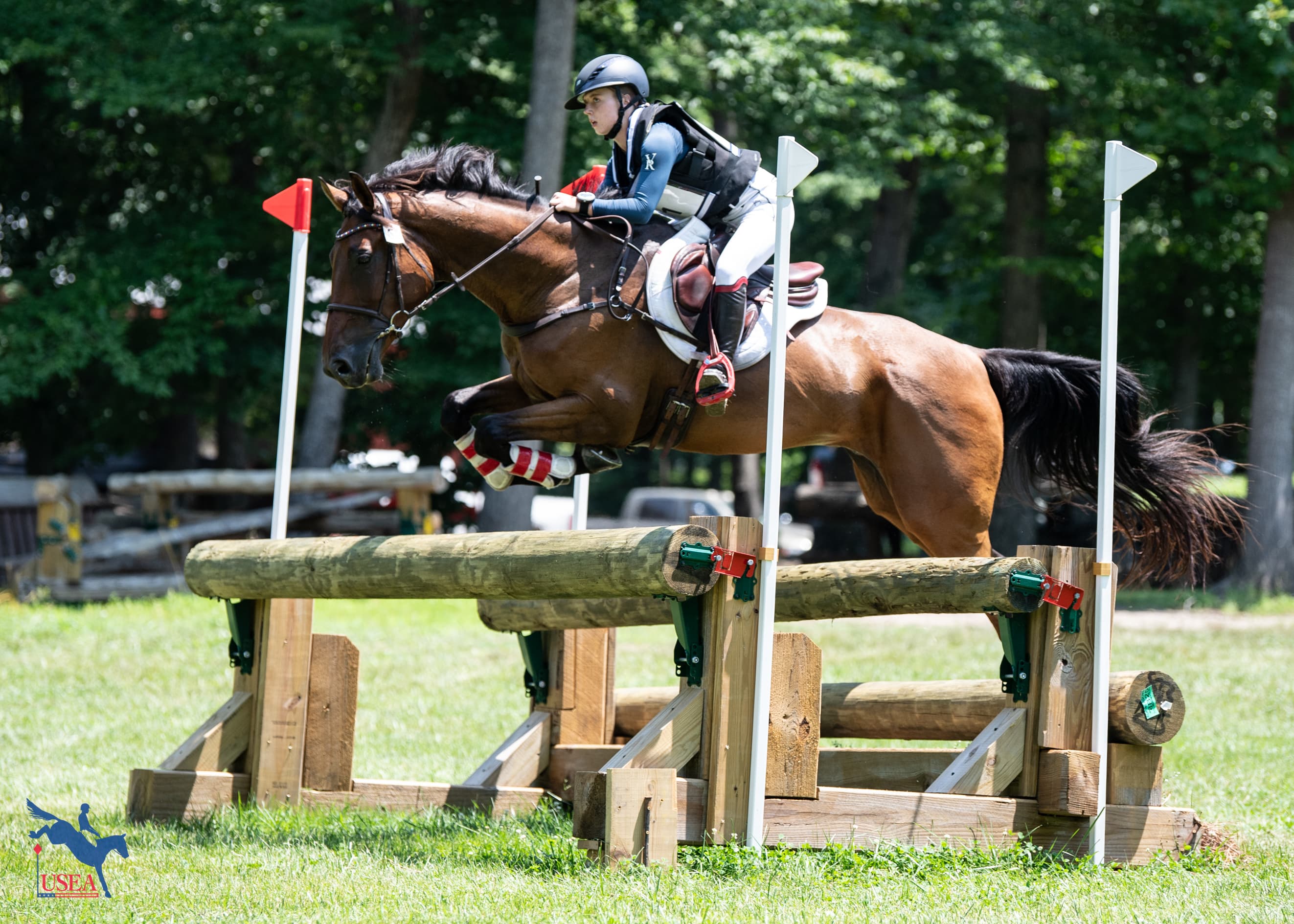 Katelyn Smith and HSH Henry jumped to silver position in the CCIYJ2*-S. USEA/Lindsay Berreth photo