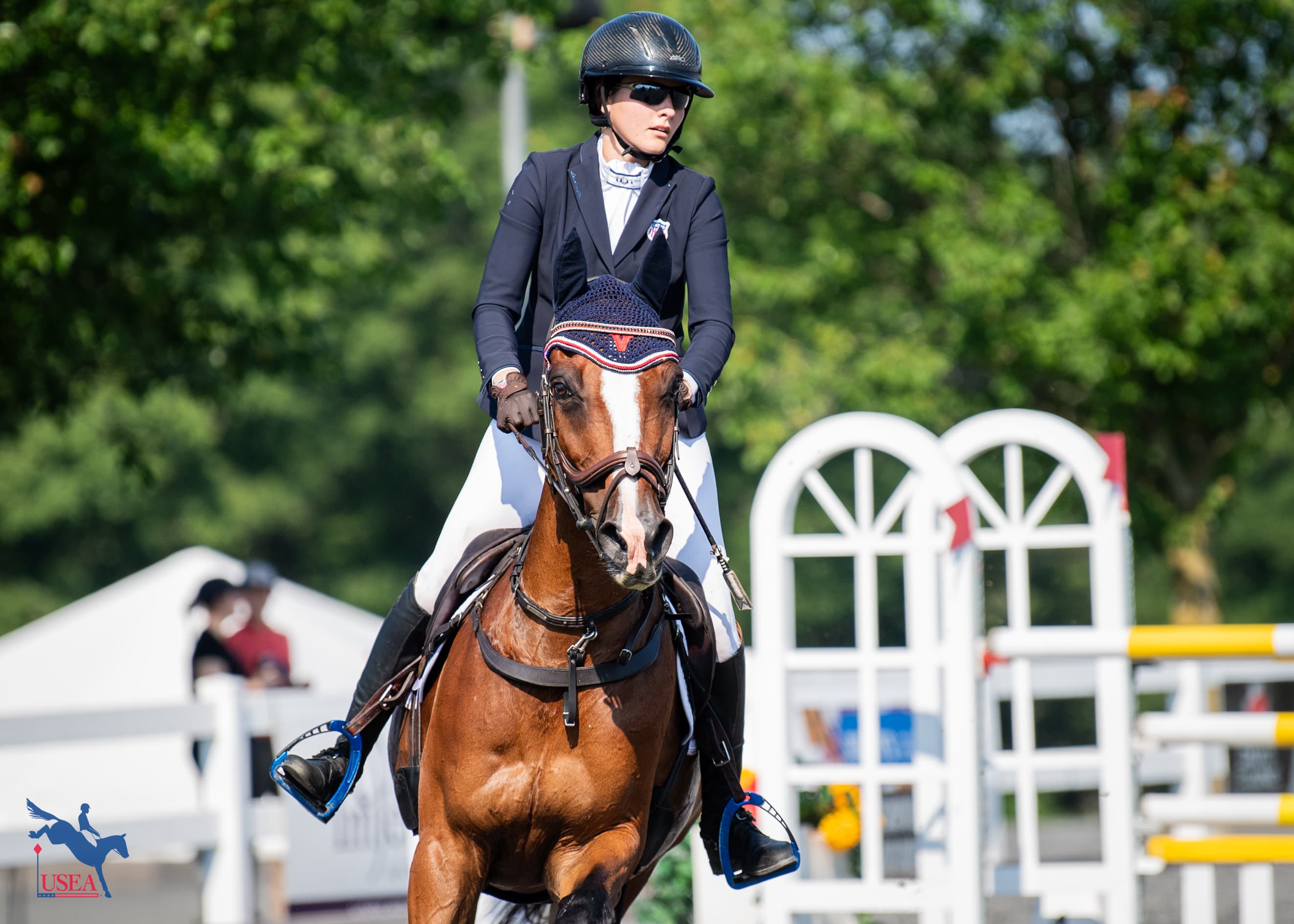 Kelsey Seidel and Chico's Man VDF Z won individual silver in the CCI3U25*-S. USEA/Lindsay Berreth photo