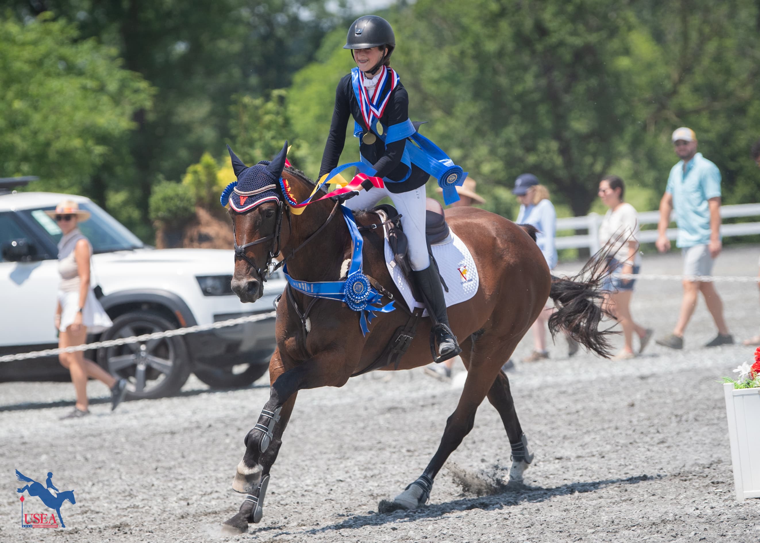 Charlotte Schaef and Tinraher Diamond won the CCIYJ1*-S. USEA/Lindsay Berreth photo