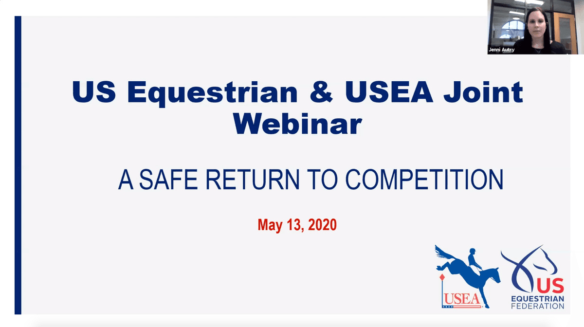 USEF & USEA Joint Webinar for Eventing: A Safe Return to Competition
