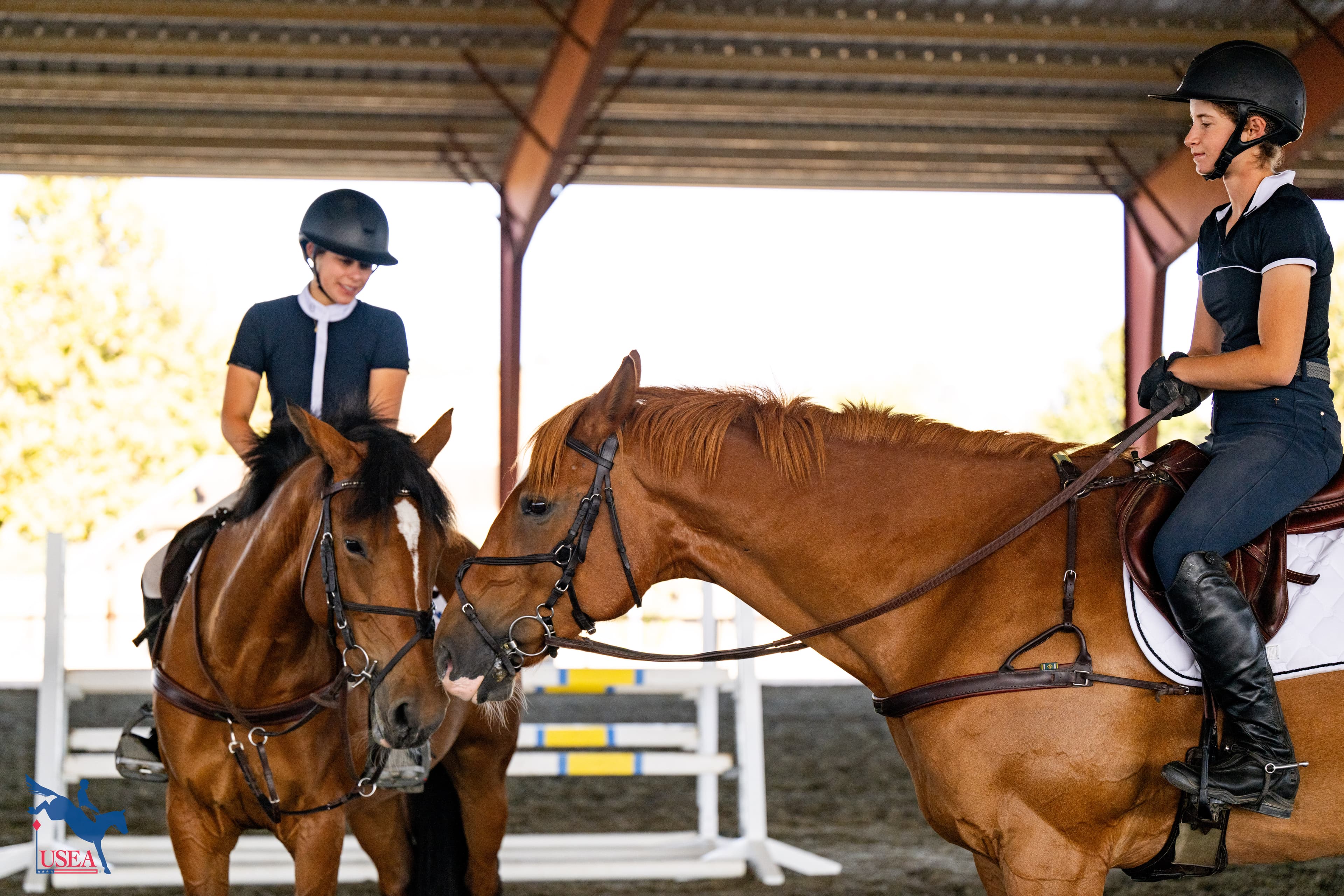 Anya Ostrovsky and Julia Beauchamp Crandon. USEA/Atalya Boytner photo